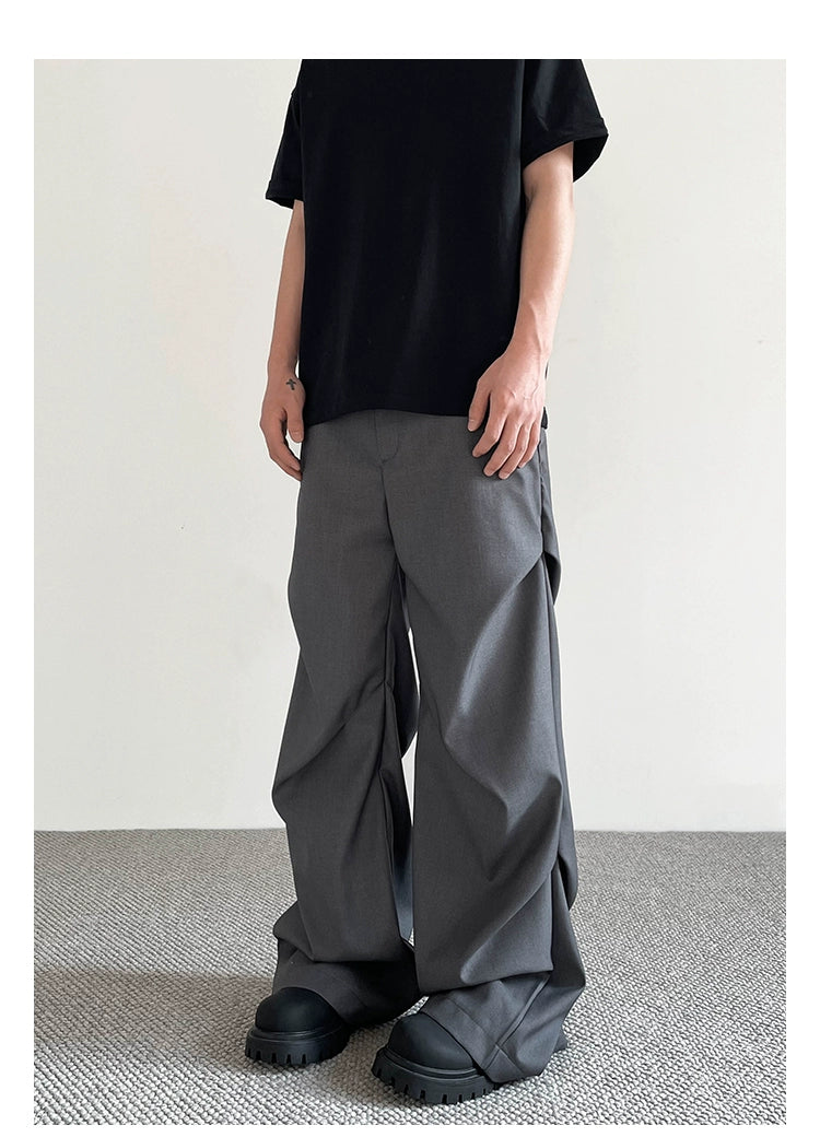 Folded Emphasis Detail Pants