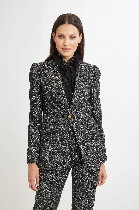 Metallic Tweed Blazer