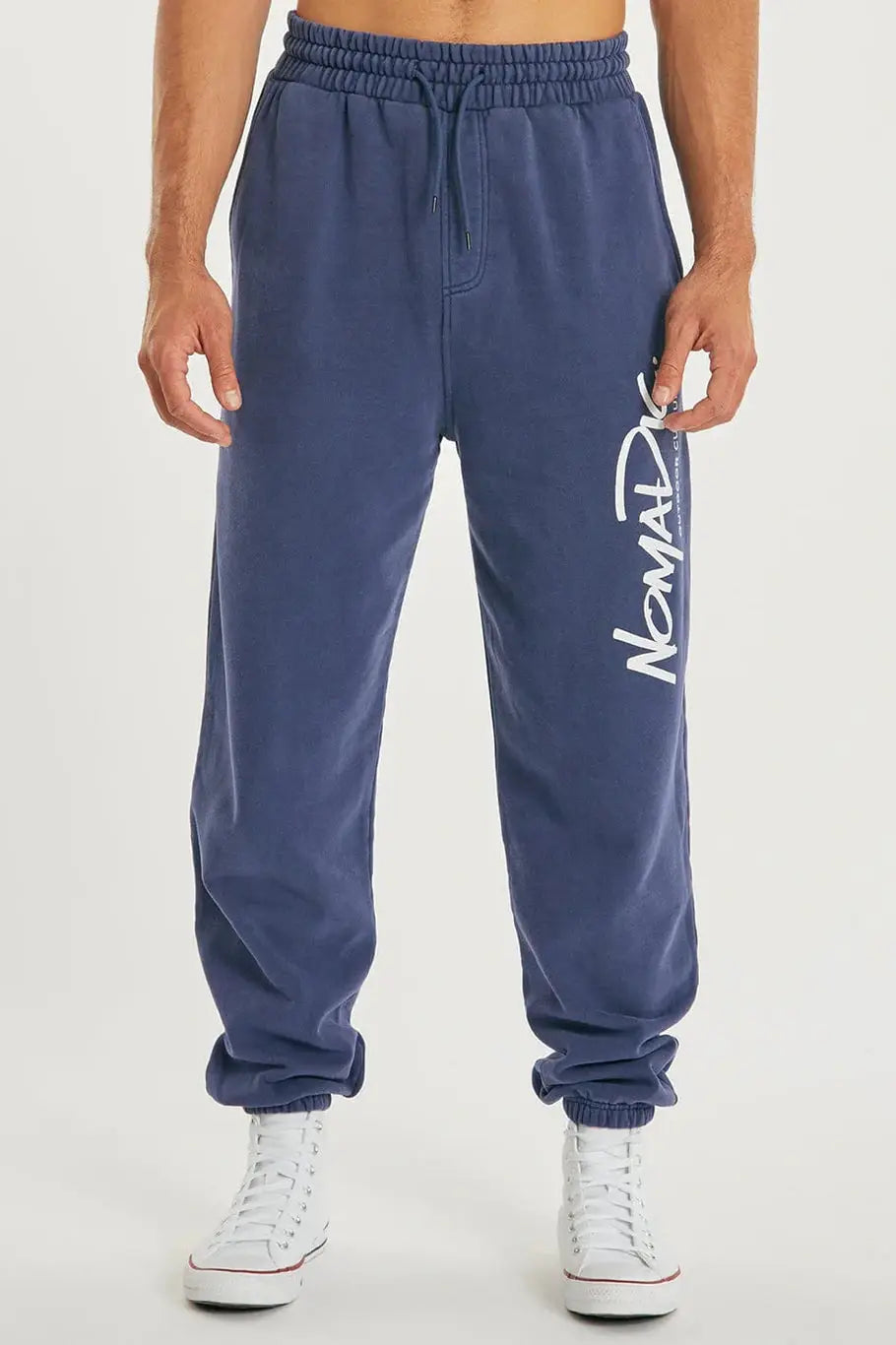 Nomadic paradise scholar trackpant - pigment pagaent blue