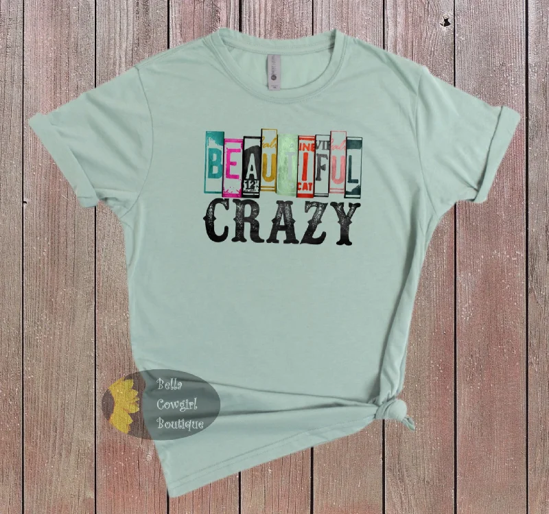 Beautiful Crazy License Plate Country Music T-Shirt