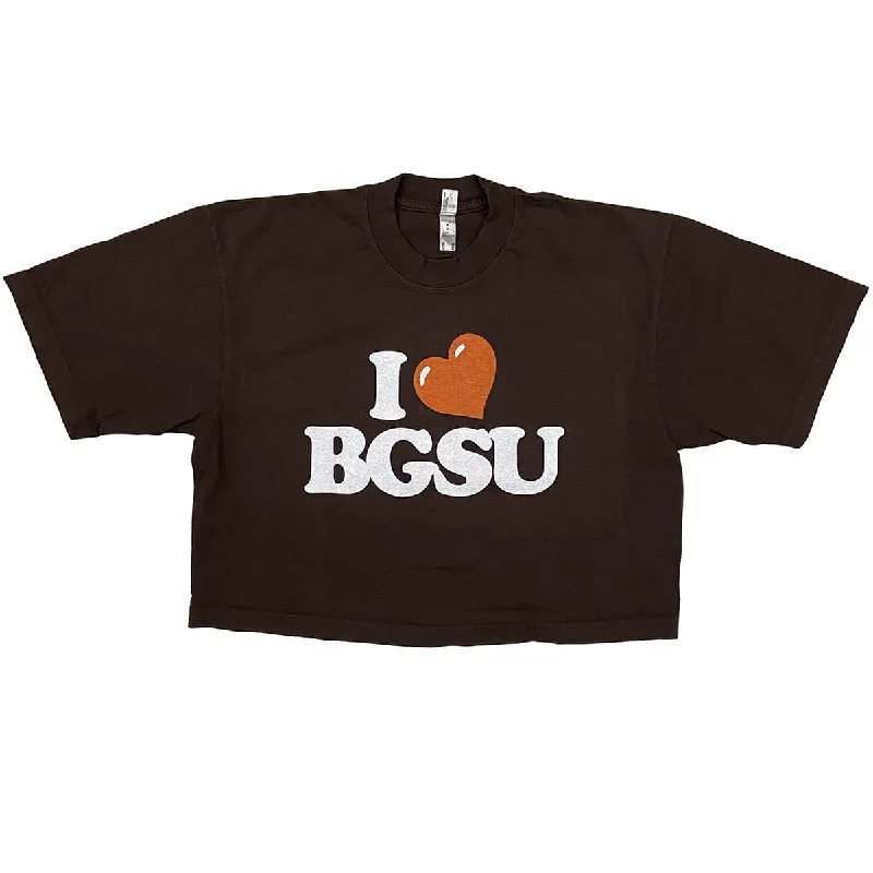 I Love BGSU Cropped Shirt