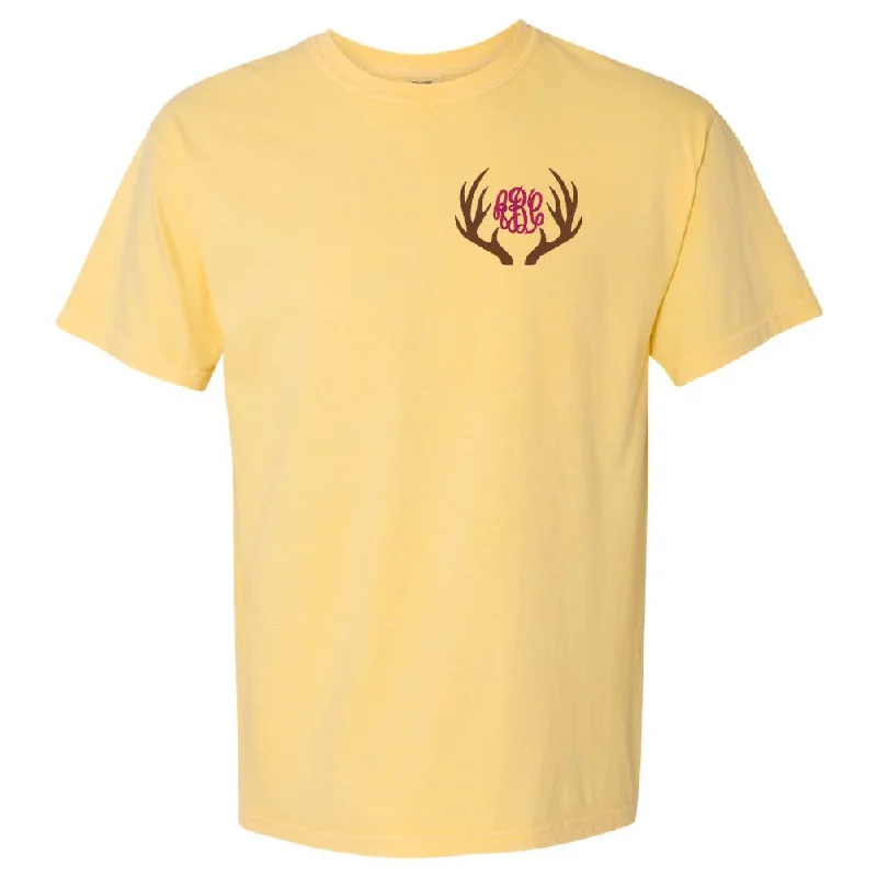 Monogrammed Antlers T-Shirt