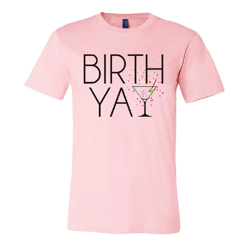 Monogrammed 'Birth-Yay' Premium T-Shirt