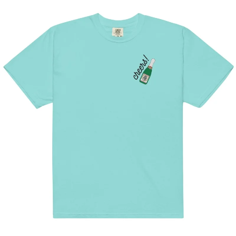 Monogrammed Champagne 'Cheers' T-Shirt