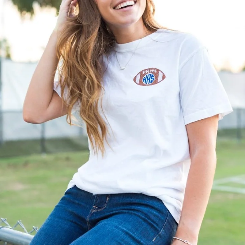 Monogrammed Football T-Shirt