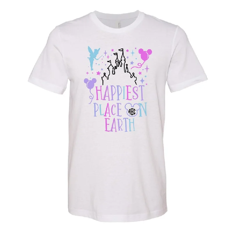 Monogrammed 'Happiest Place On Earth' Premium T-Shirt