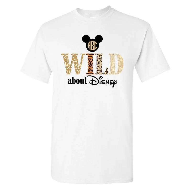 Monogrammed 'Wild About Disney' Basic T-Shirt