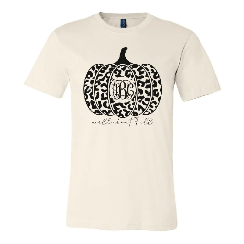 Monogrammed 'Wild About Fall' Premium T-Shirt