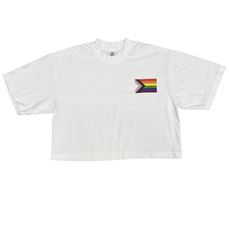 Pride Flag Cropped Shirt