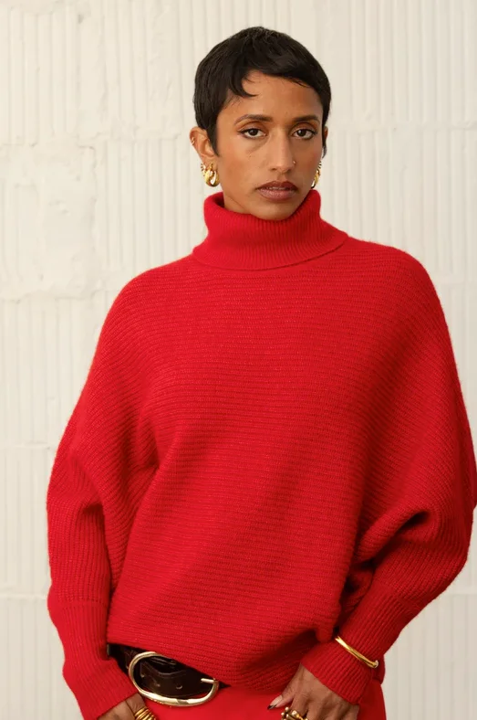 Kerisma Red Francesca Turtleneck Sweater