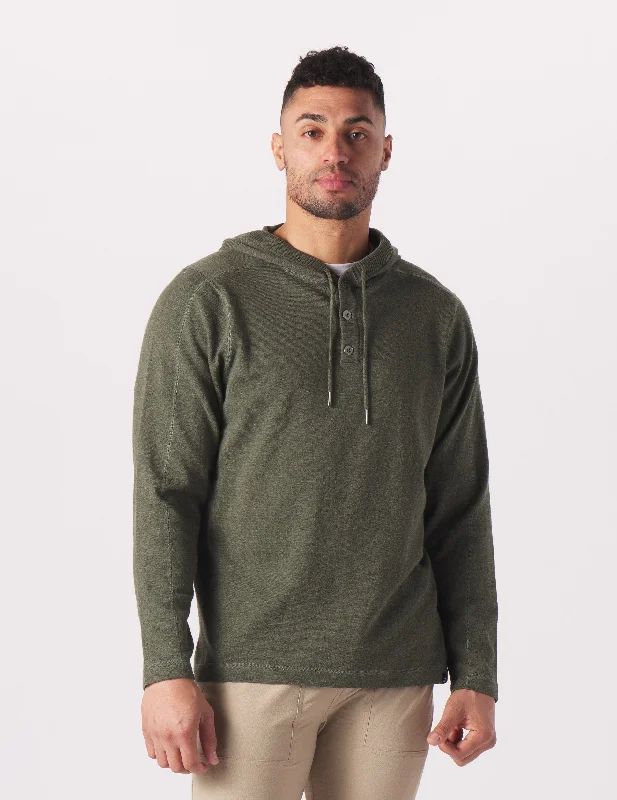 Ace Hooded Sweater: Olive