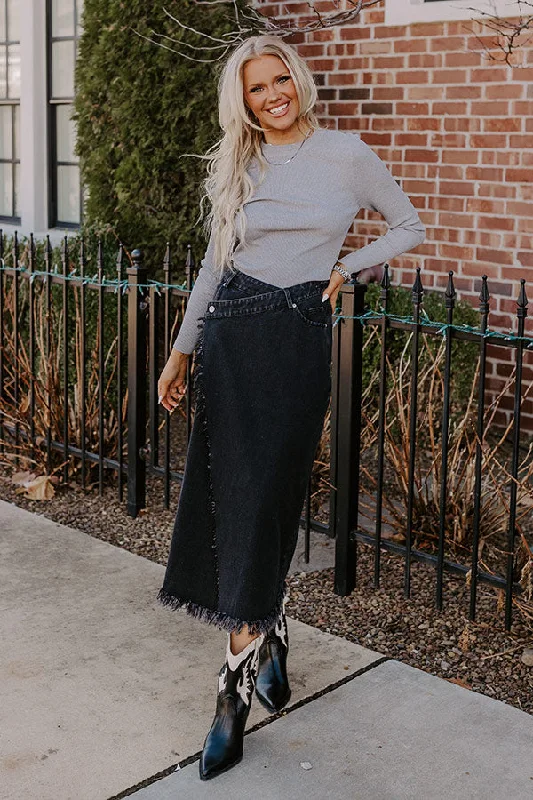 The Ashley Denim Skirt