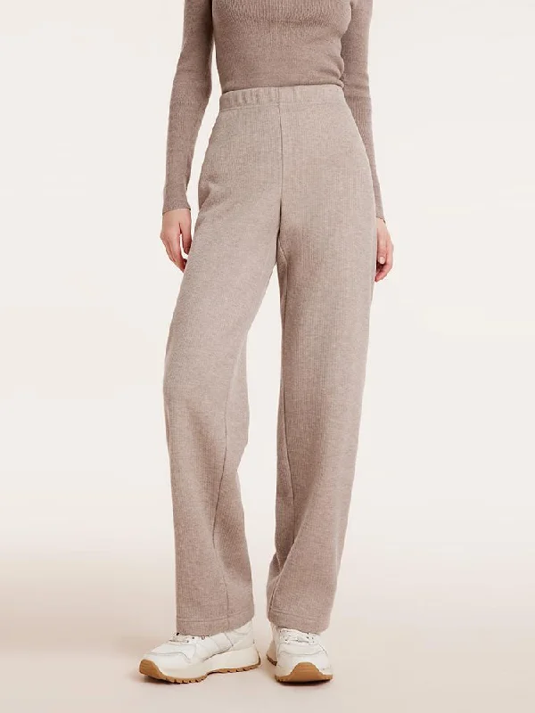 Knit Straight Full Length Pants