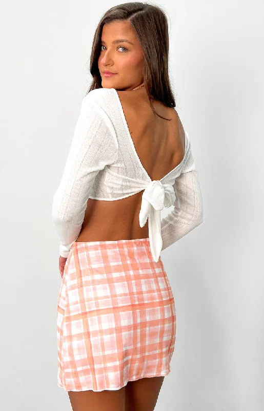 Ellie White Crop Top