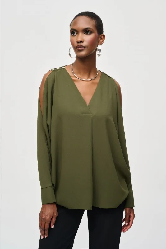 Joseph Ribkoff V-Neck Long Sleeve Top 243248