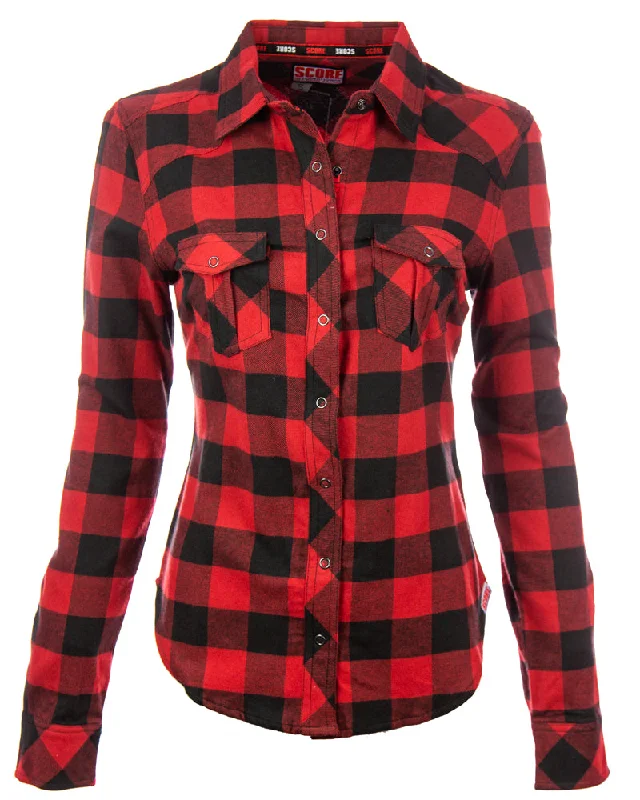 Ladies Long Sleeve Flannel Shirt