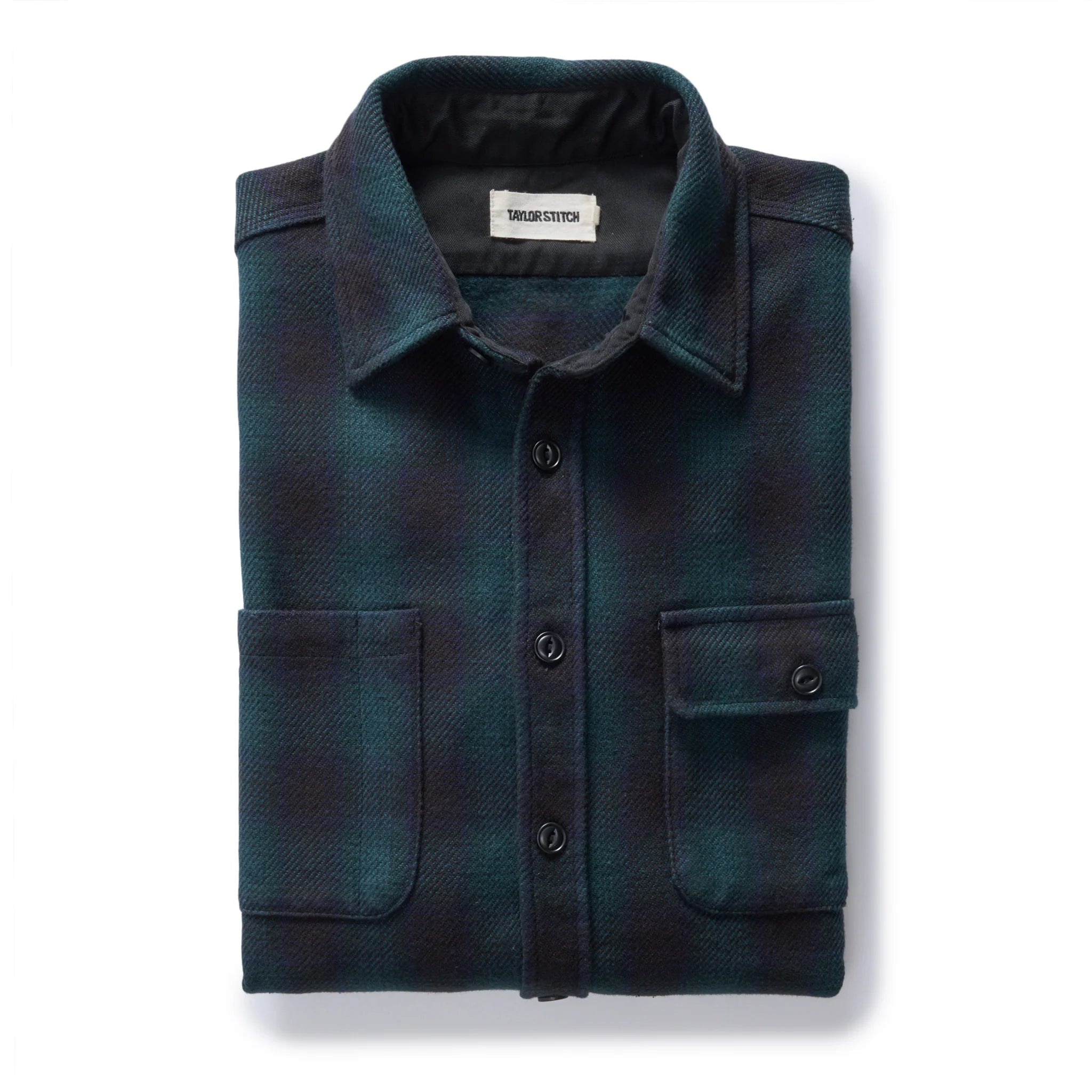 The Moto Utility Shirt | Black Pine Plaid | Taylor Stitch