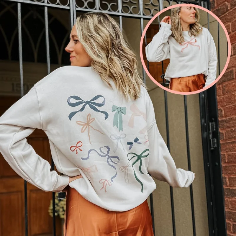 Bow Front + Back Sweatshirt