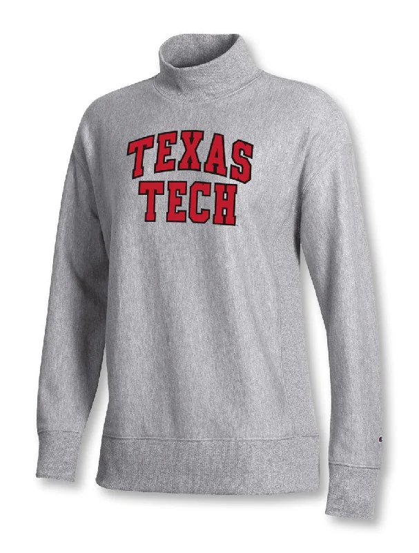 Champion Texas Tech Red Raiders "French Terry Arch" Mock Sweatshirt