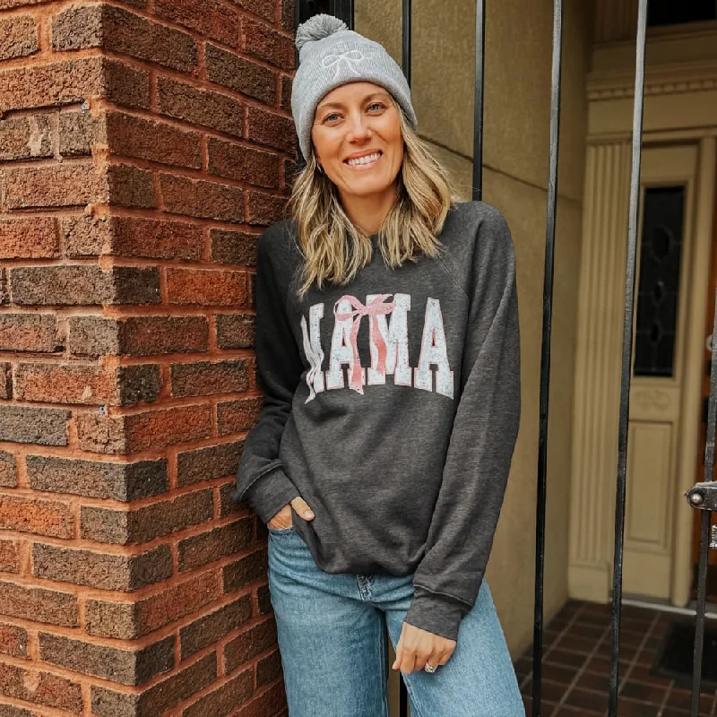 Mama Bow Raglan Sweatshirt