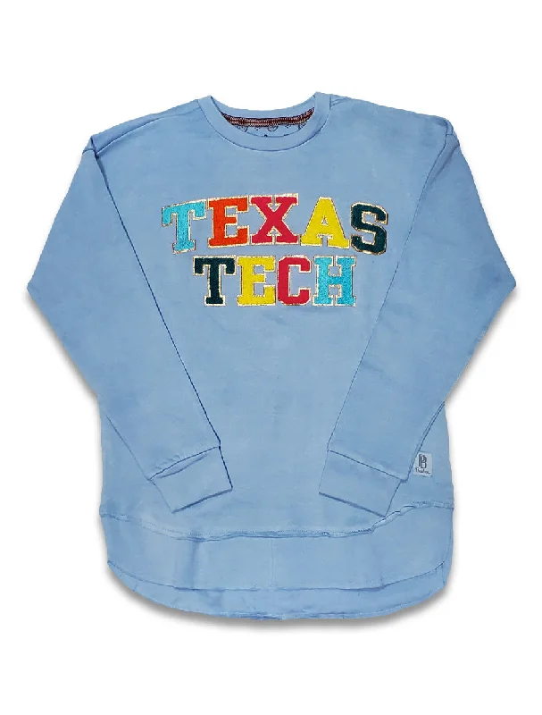 Press Box "Simply Chenille" Blue Prism Crew Neck Fleece