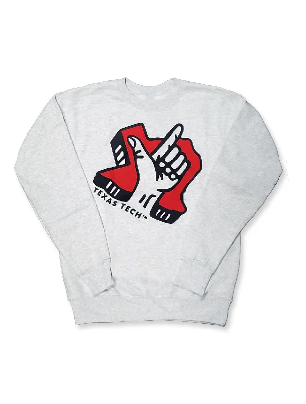 Texas Tech "Guns Up 3D" Crewneck Sweatshirt