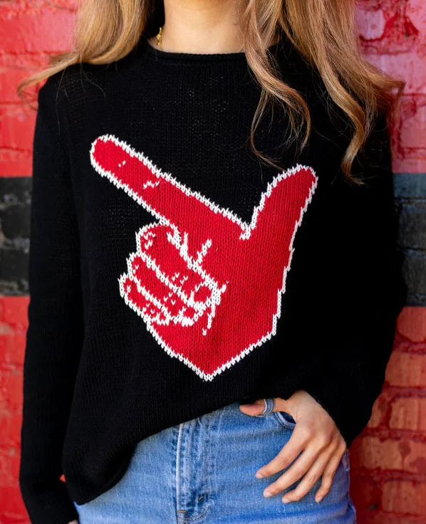 Texas Tech "Guns Up Hand" Gameday WOMEN'S Sweater