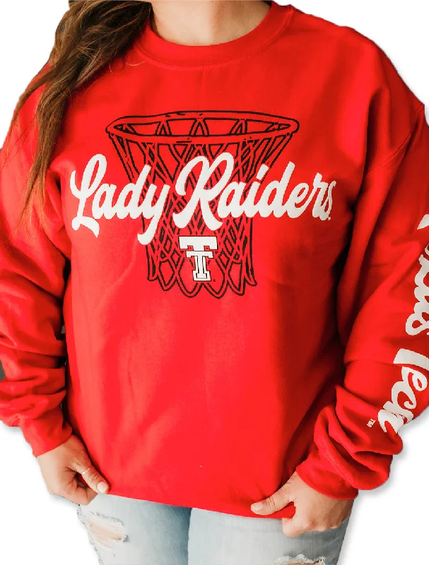 Texas Tech Lady Raiders "NETwork" Puff Crew Sweatshirt