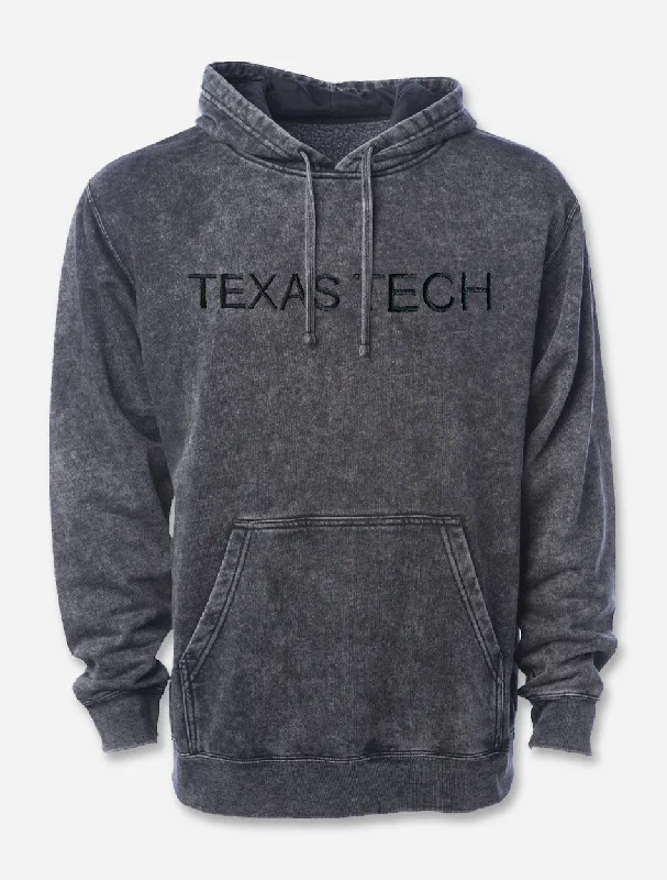 Texas Tech Red Raiders "Acid Rock" Embroidered Mineral Wash Hoodie