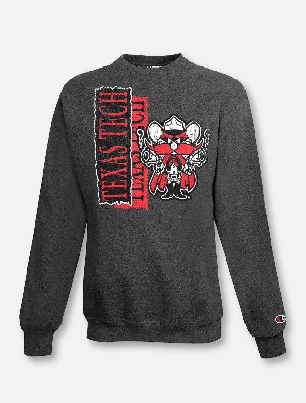 Texas Tech Red Raiders Champion Powerblend "90s Raider Red Vertical Vault" Sweatshirt