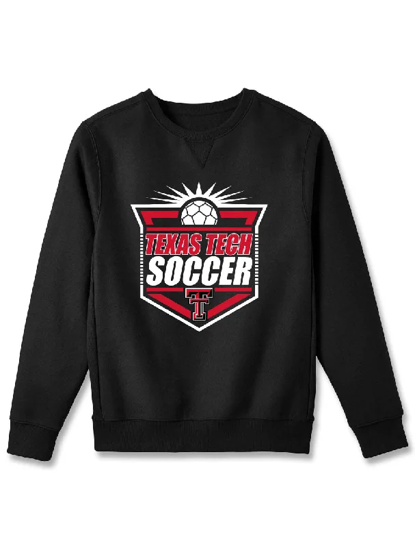 Texas Tech "Soccer Shield" Reverse Weave Crew Sweatshirt